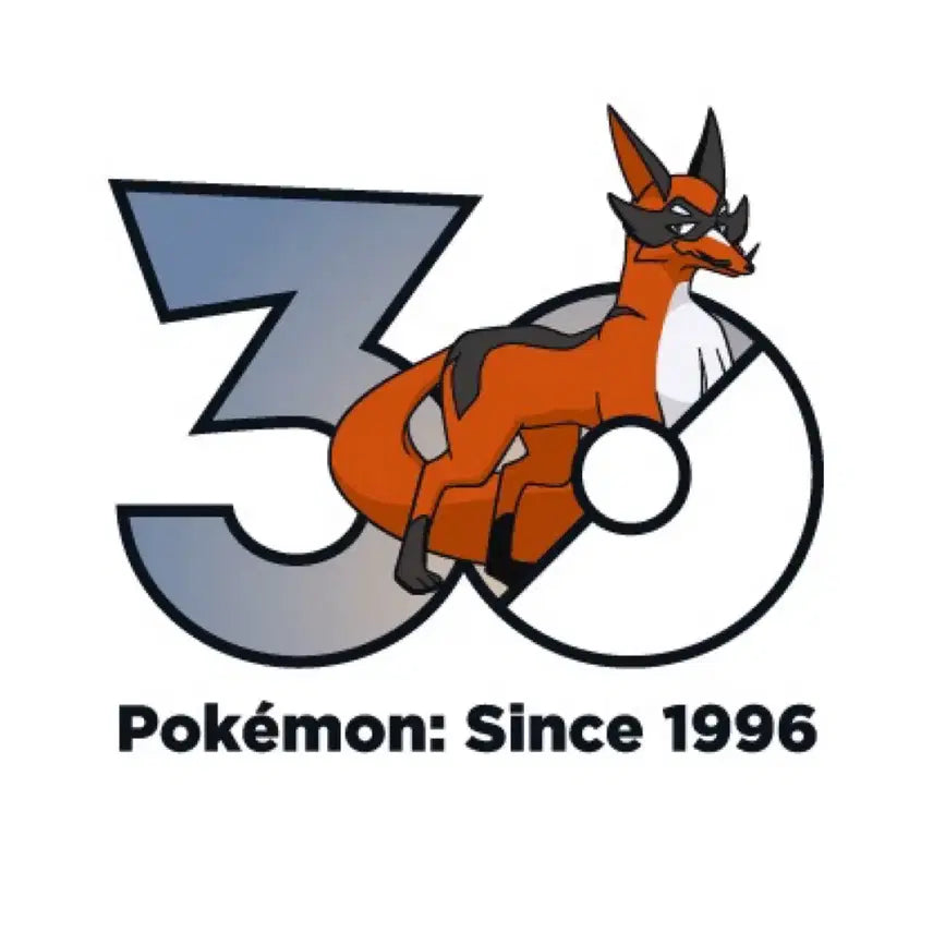 [BUNJANG] Pokemon 30th Anniversary Logo Sticker Pokeslider / <구매> 포켓몬 팝업 30주년 로고스티커 폭슬라이