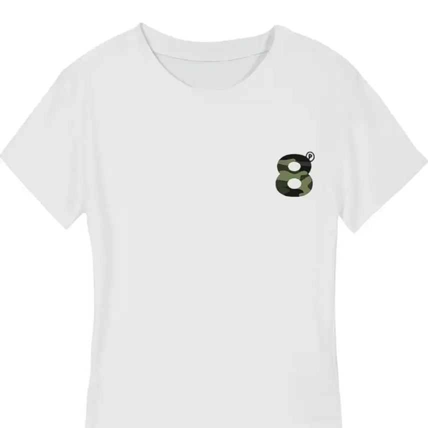 [BUNJANG] Prime Eight Camo Logo Short Sleeve T-shirt White / 교신가능 )) 새상품 프라임에이트 카모 로고 반팔티 화이트