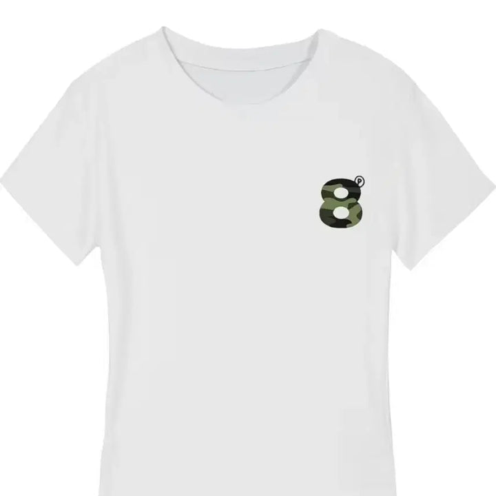 [BUNJANG] Prime Eight Camo Logo Short Sleeve T-shirt White / 교신가능 )) 새상품 프라임에이트 카모 로고 반팔티 화이트
