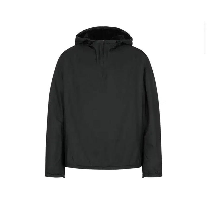 [BUNJANG] Amomento Nylon Hooded Anorak Black / 아모멘토 나일론 후드 아노락 블랙