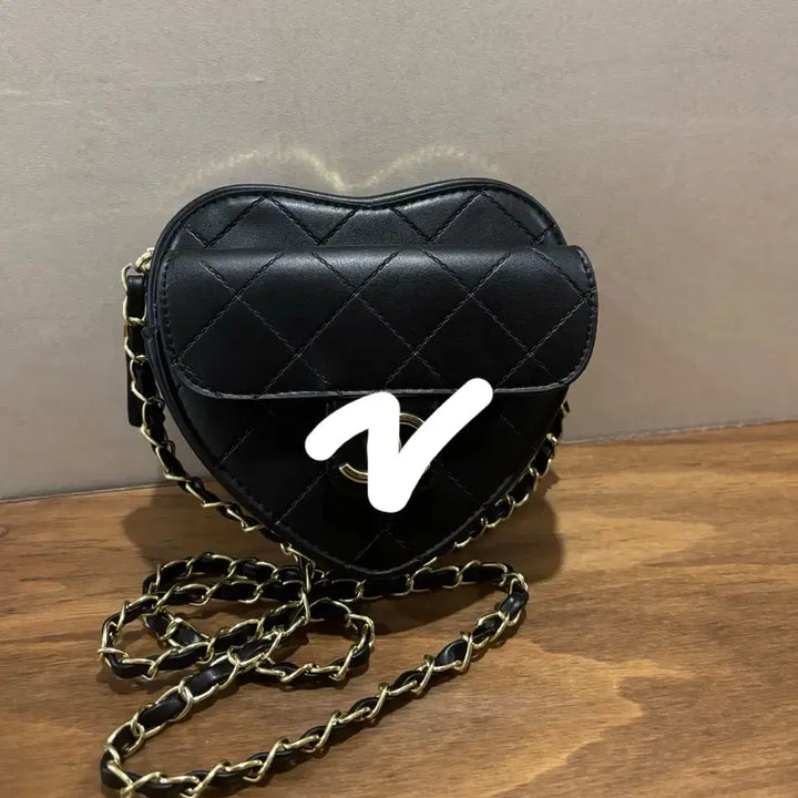 [BUNJANG] Leather Chain Shoulder Crossbody Mini Bag / 레더백 체인백 숄더백 크로스백 미니백