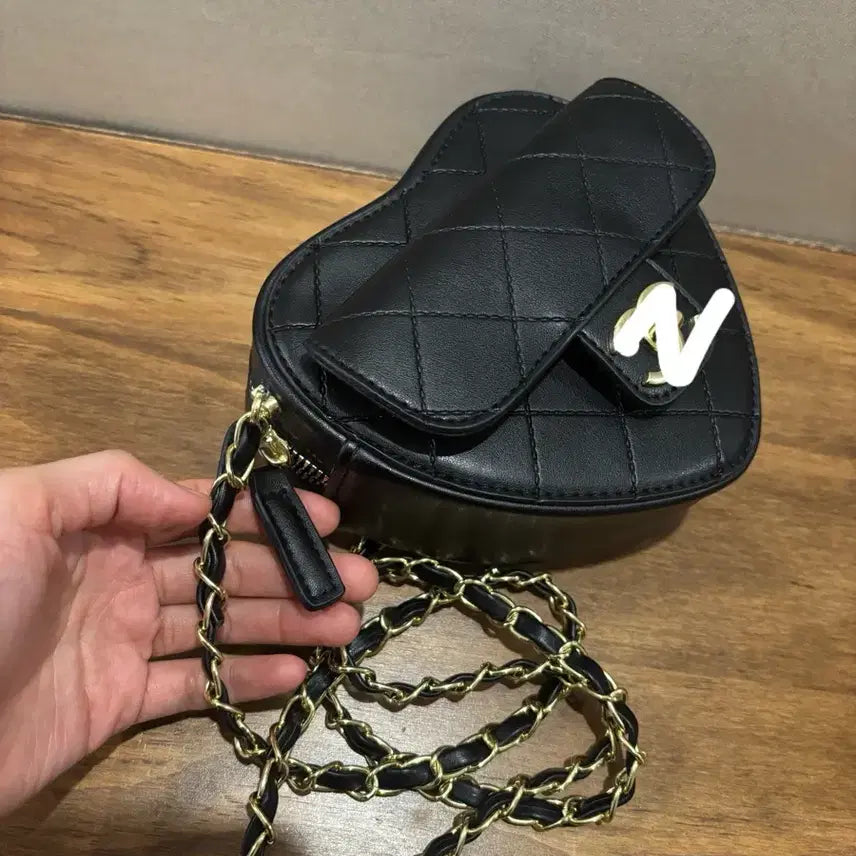 [BUNJANG] Leather Chain Shoulder Crossbody Mini Bag / 레더백 체인백 숄더백 크로스백 미니백