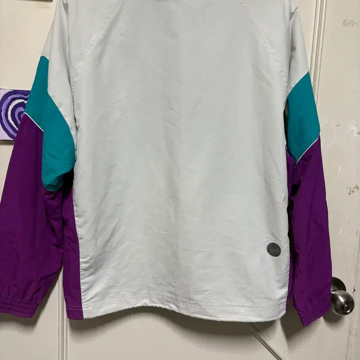 [BUNJANG] Umbro Anorak Windbreaker White/Purple M / 엄브로 아노락 바람막이 화이트/퍼플 M