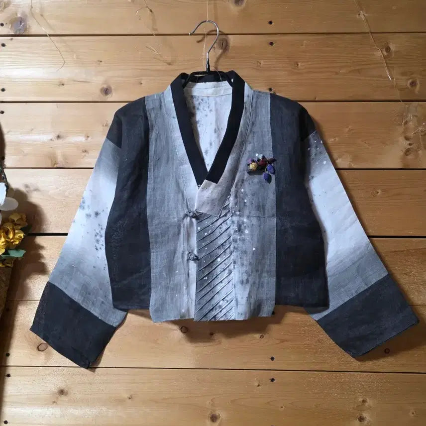 [BUNJANG] Ramie Color-Blocked Jeogori and Skirt Set / 모시. 배색 저고리 치마 (세트)(코사지 코디용입니다