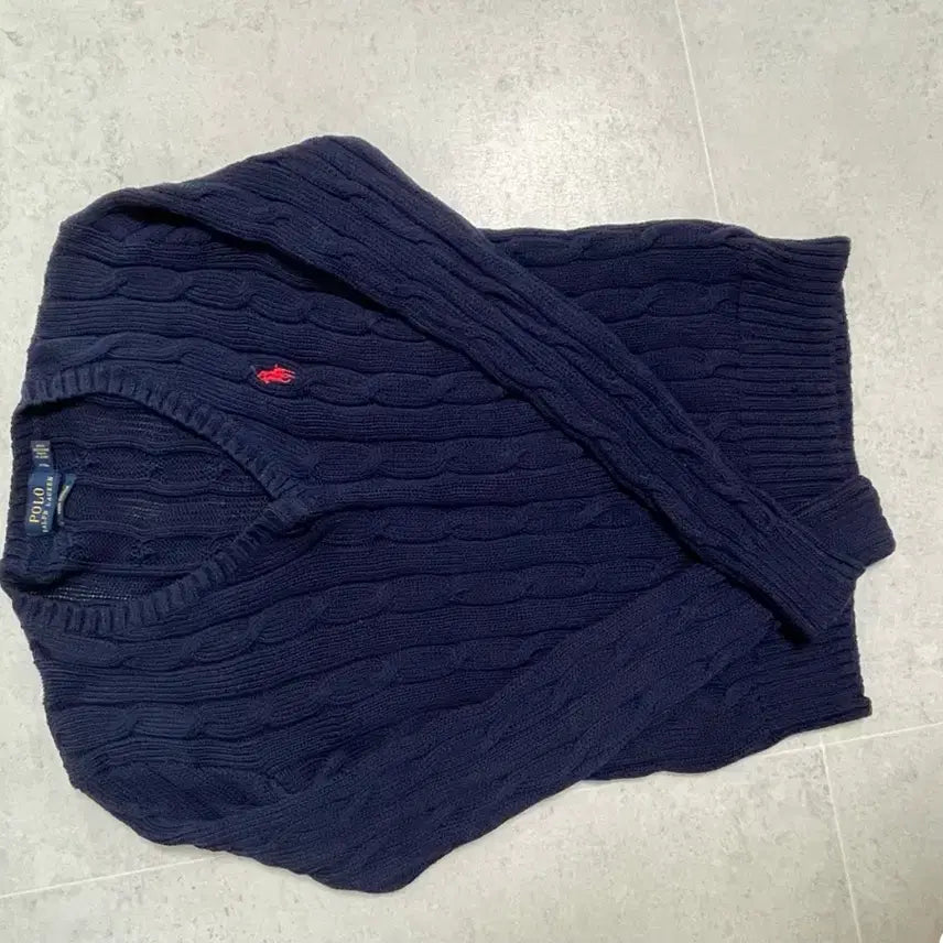 [BUNJANG] Polo Ralph Lauren V-Neck Knit Sweater / 폴로 브이넥 니트