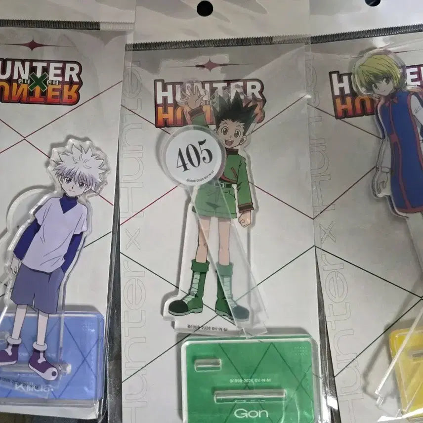 [BUNJANG] Hunter x Hunter Collaboration Cafe Acrylic Stand Set Gon Killua Kurapika / 헌터x헌터 아크릴 스탠드 콜라보카페 곤 키르아 크라피카 일괄