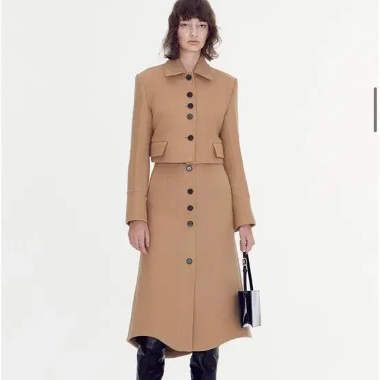 [BUNJANG] Recto Virgin Wool Crop Jacket Beige / 렉토 버진 울 크롭 자켓 베이지