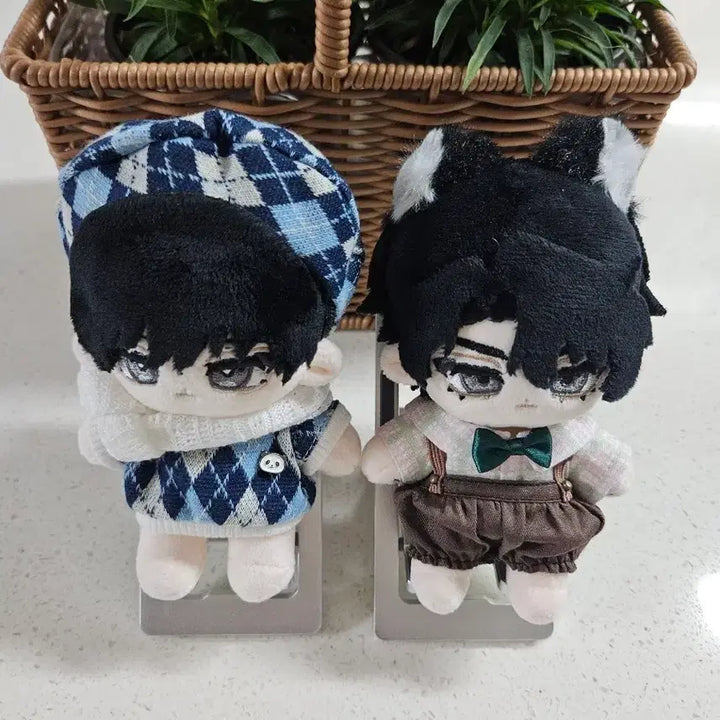 [BUNJANG] 10cm Doll Clothes Overalls / 한오백년 10cm 체크빵멜(그린)