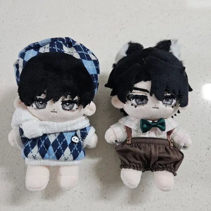 [BUNJANG] 10cm Doll Clothes Overalls / 한오백년 10cm 체크빵멜(그린)