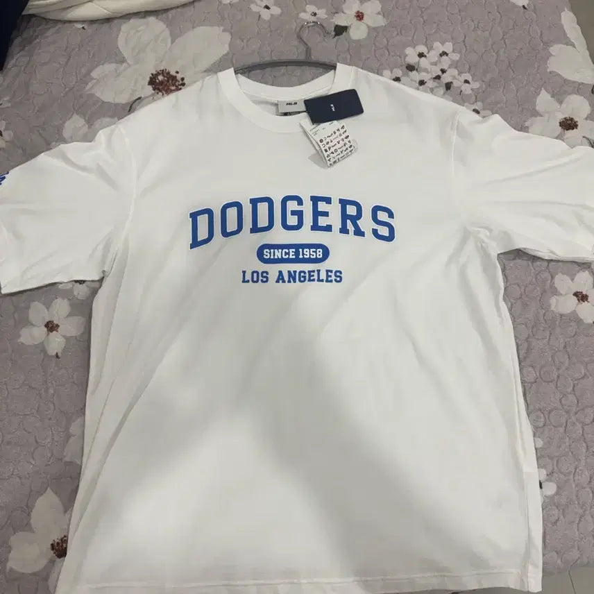 [BUNJANG] MLB LA Dodgers Short-Sleeve T-Shirt White / MLB LA다저스 반팔 티셔츠 화이트