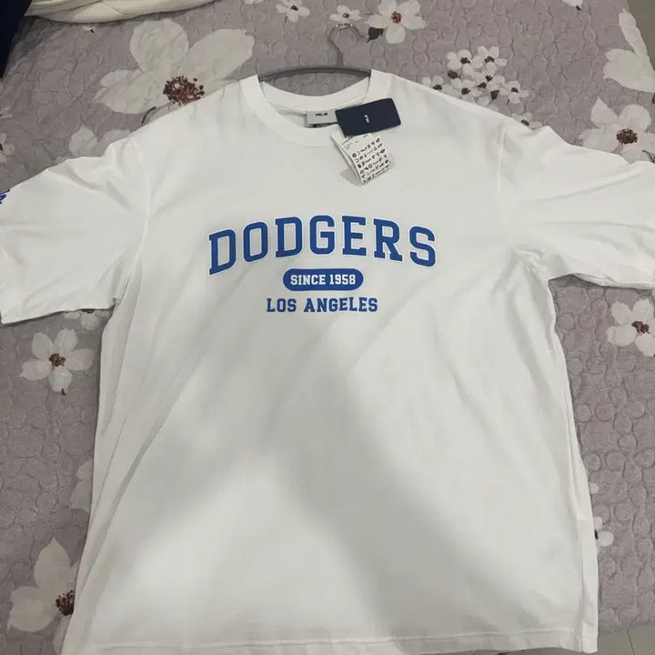 [BUNJANG] MLB LA Dodgers Short-Sleeve T-Shirt White / MLB LA다저스 반팔 티셔츠 화이트