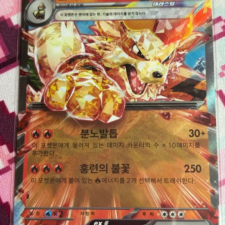 [BUNJANG] Pokemon Windy EX RR Card 016/078 / 포켓몬 윈디 ex RR 카드 016/078
