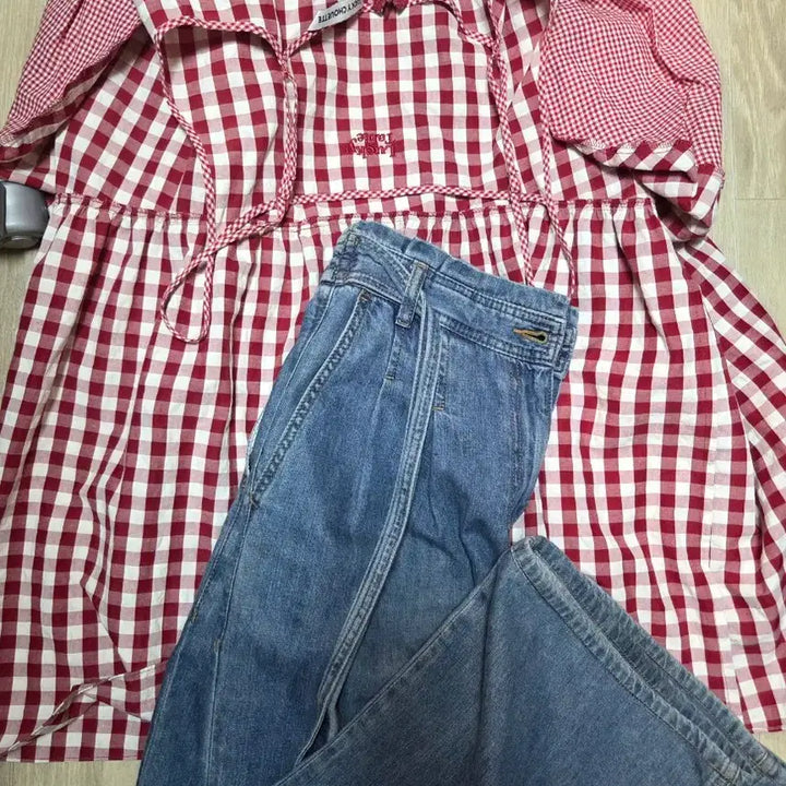 [BUNJANG] Lucky Chouette Checkered Long Dress / 럭키슈에뜨 체크 원피스