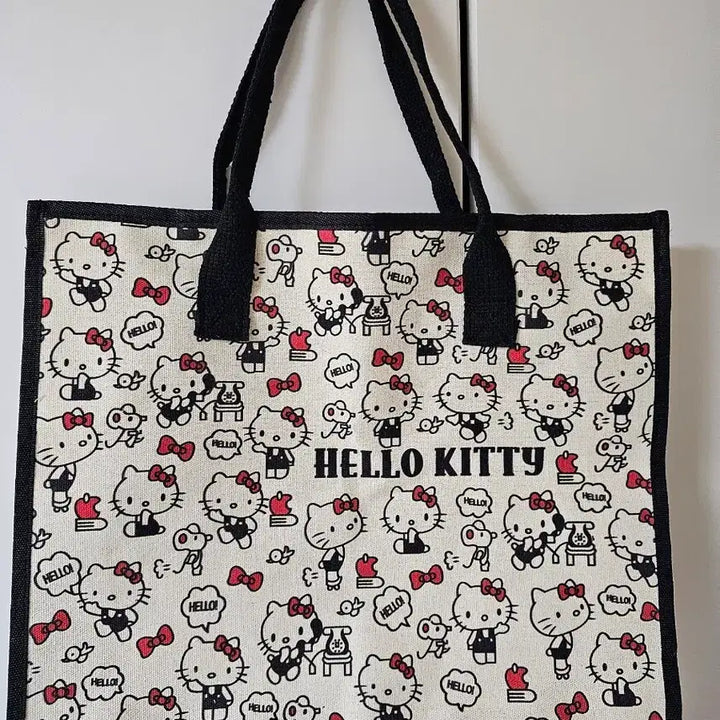 [BUNJANG] Hello Kitty Pattern Tote Bag / 헬로키티 패턴 토트백