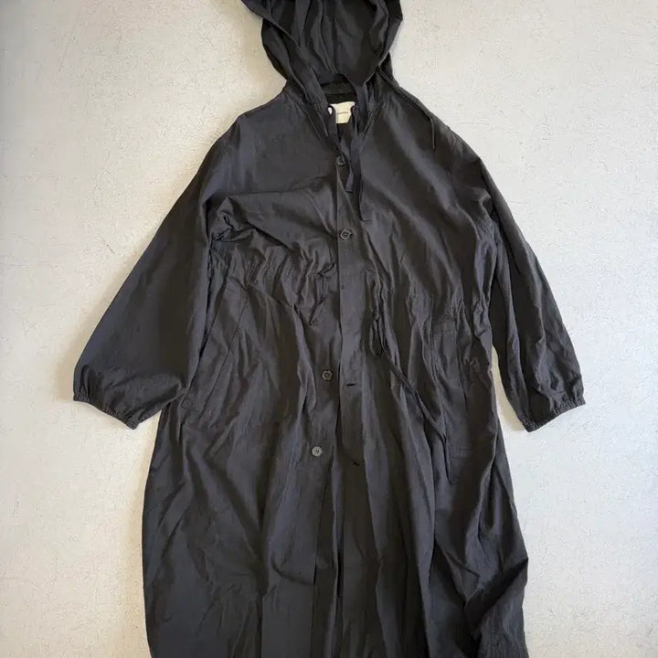 [BUNJANG] Todayful Hooded Maxi Dress Charcoal / 투데이풀 후드 원피스