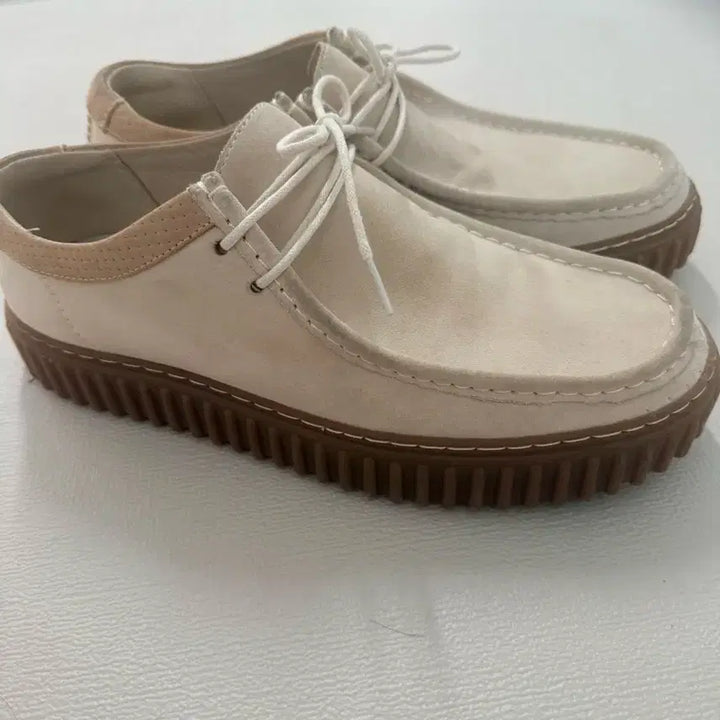 [BUNJANG] Clarks Torhill Hi Ivory Leather Boots / 클락스 토르힐 280
