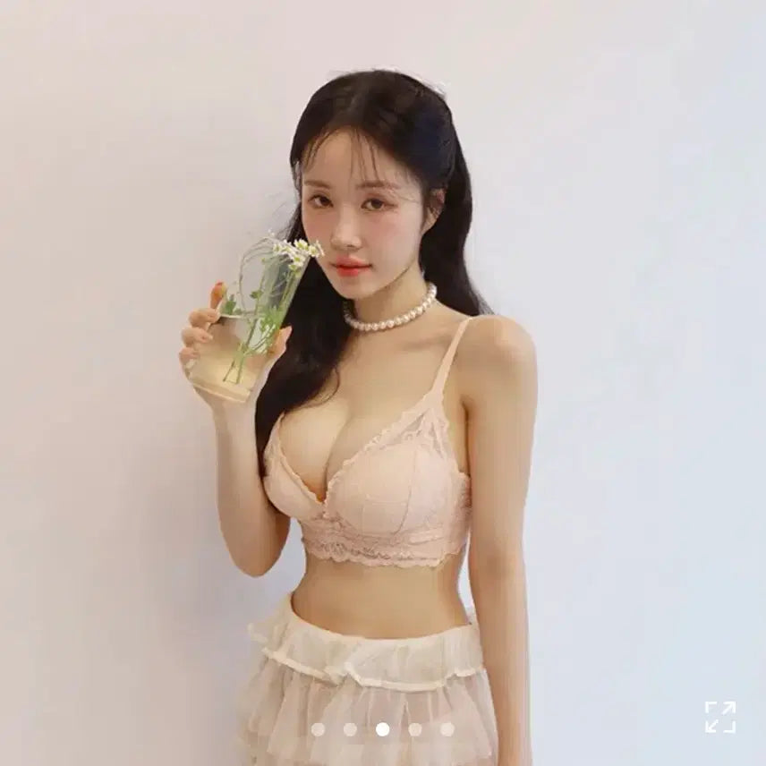 [BUNJANG] 5cm Padded Raccoon Bra Set / 5cm 왕뽕 너구리 브라 세트