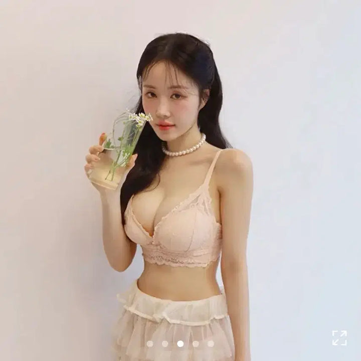 [BUNJANG] 5cm Padded Raccoon Bra Set / 5cm 왕뽕 너구리 브라 세트