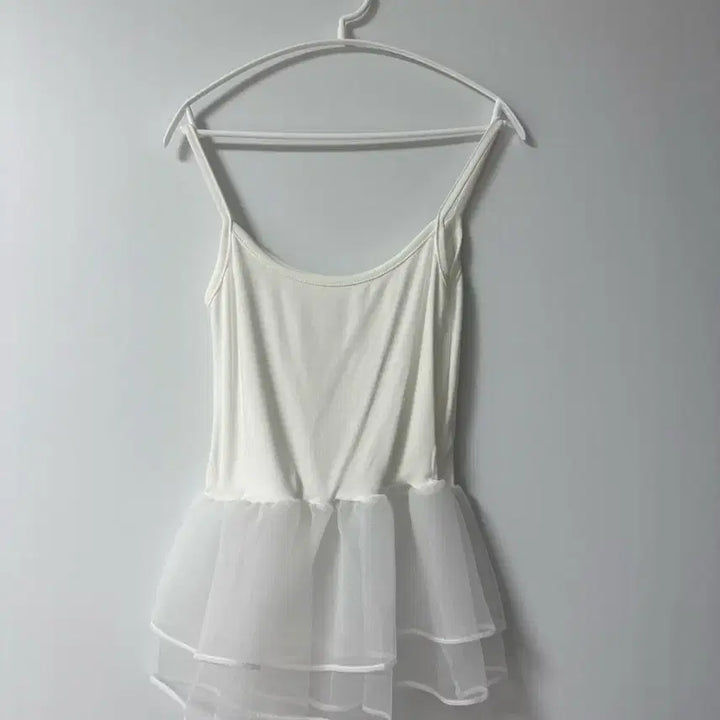 [BUNJANG] White Layered Camisole Dress / 화이트 레이어드 나시 -새제품
