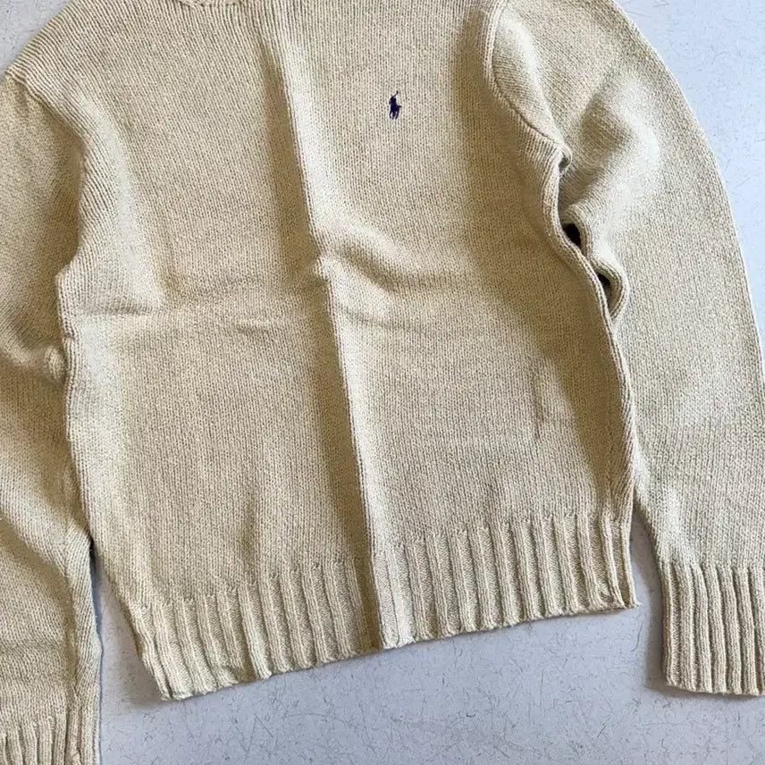 [BUNJANG] Polo Ralph Lauren Cotton Knit Logo Sweater / 폴로 랄프로렌 면니트