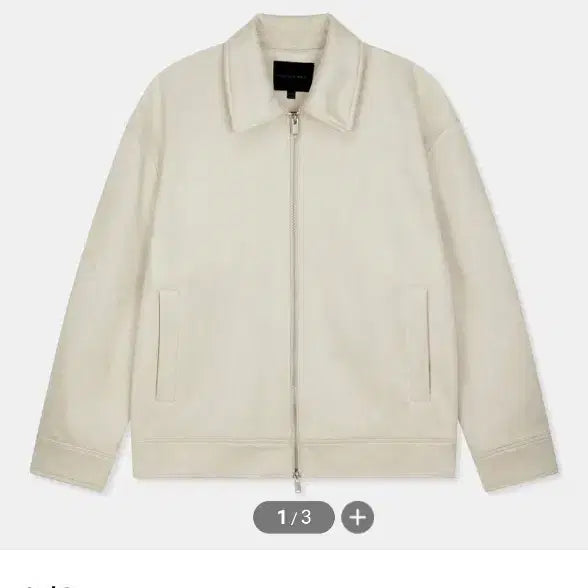 [BUNJANG] SPAO Suede Jacket Cream Size 100 / 스파오 스웨이드 자켓(크림, 100)