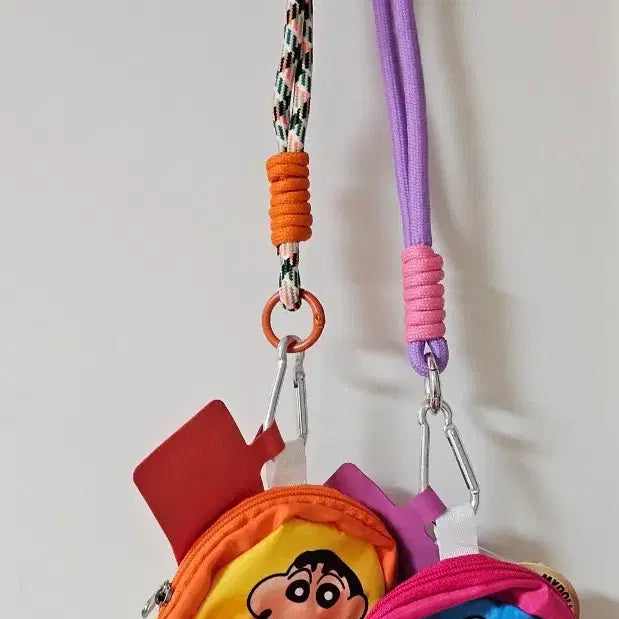 [BUNJANG] Crayon Shin-chan Crayon Shin-chan &amp; Shin-chan Mini Backpack Coin Purse Strap Keychain Bundle Set / (일괄)짱구 미니 백팩 동전지갑 스트랩 키링