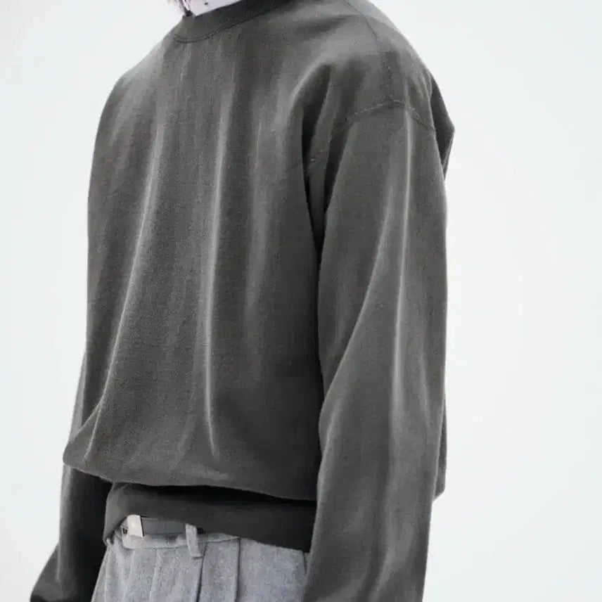 [BUNJANG] Auralee 25AW Product Dyed Pima Sweat Ink Black / [4] (새상품) 25aw 오라리 프로덕트 다이드 피마 스웻 잉크블랙