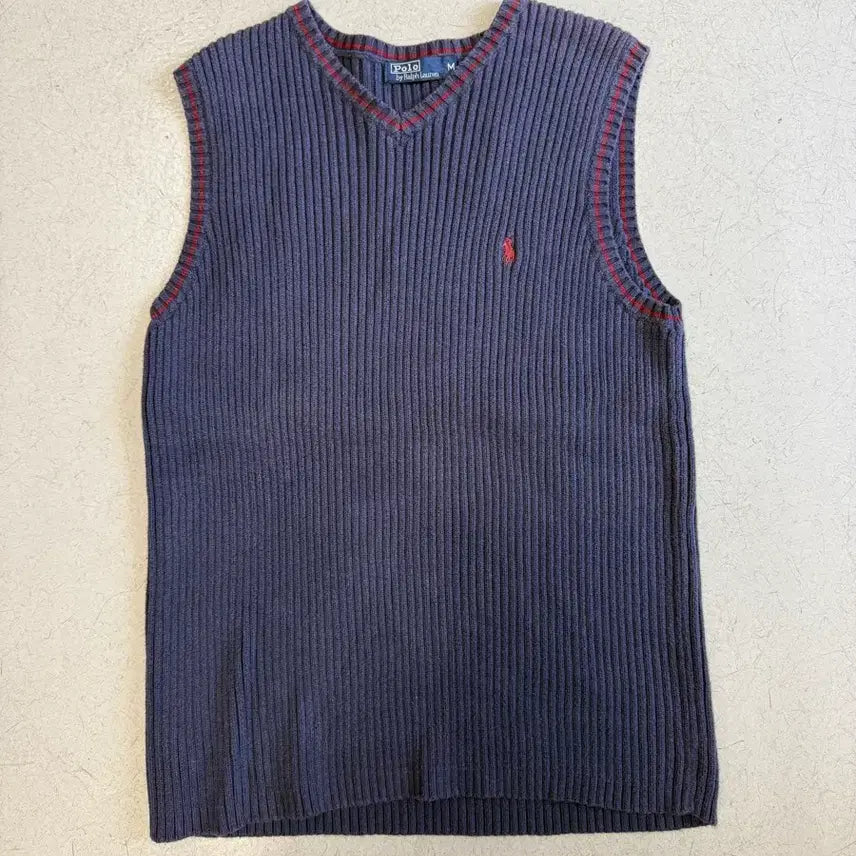 [BUNJANG] Polo Ralph Lauren Cotton Knit Vest / 폴로 랄프로렌 면 니트 조끼