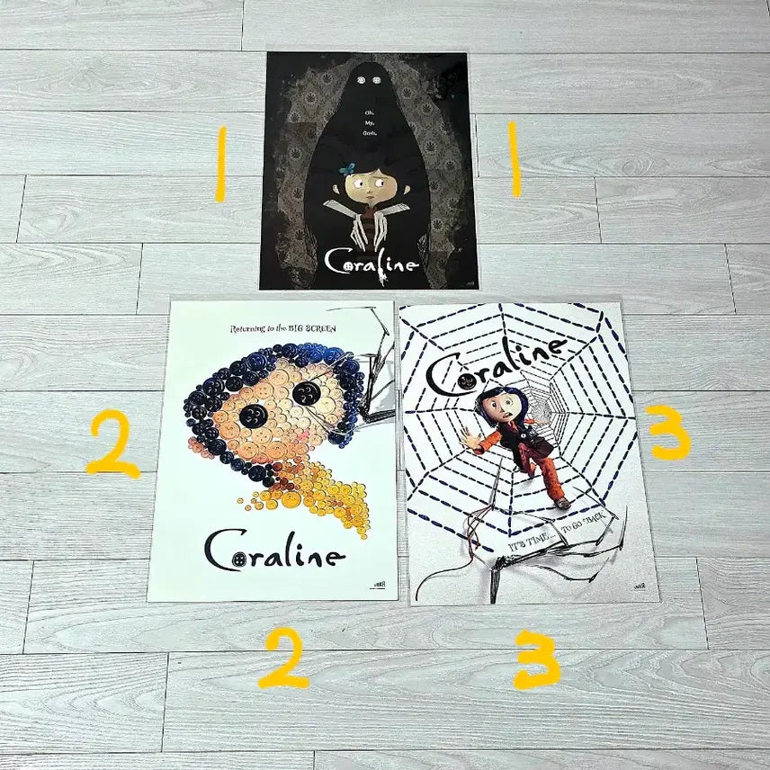 [BUNJANG] Coraline Re-release A3 Poster Set (OMG Launch Main) / 코렐라인 포스터 코렐라인포스터 코렐라인Coraline OMG론칭메인포스터