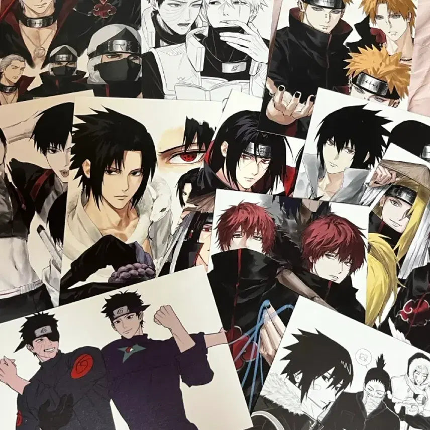 [BUNJANG] Naruto Sasuke Pain Itachi Unofficial Postcard Set / 나루토 사스케 페인 이타치 비공식 엽서