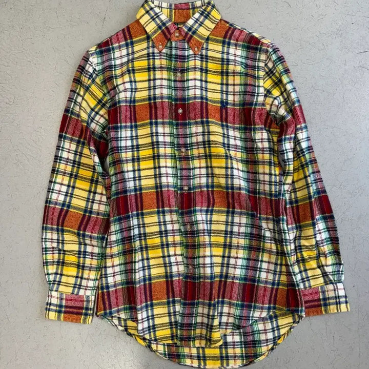 [BUNJANG] Polo Ralph Lauren Yellow Check Shirt / 폴로 랄프로렌 옐로우 체크 셔츠