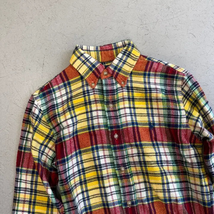 [BUNJANG] Polo Ralph Lauren Yellow Check Shirt / 폴로 랄프로렌 옐로우 체크 셔츠