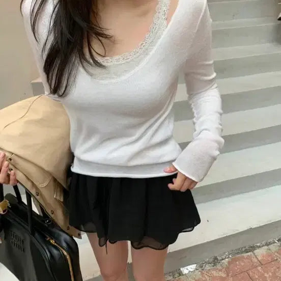[BUNJANG] Bernie Market Lace Sleeveless Top / 베르니마켓 레이스 슬리브리스
