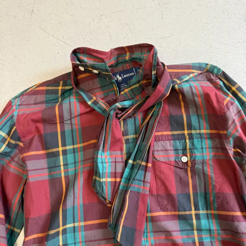 [BUNJANG] Polo Ralph Lauren Check Shirt / 폴로 랄프로렌 머플러 체크 셔츠