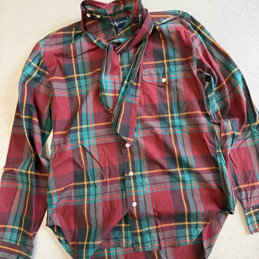 [BUNJANG] Polo Ralph Lauren Check Shirt / 폴로 랄프로렌 머플러 체크 셔츠