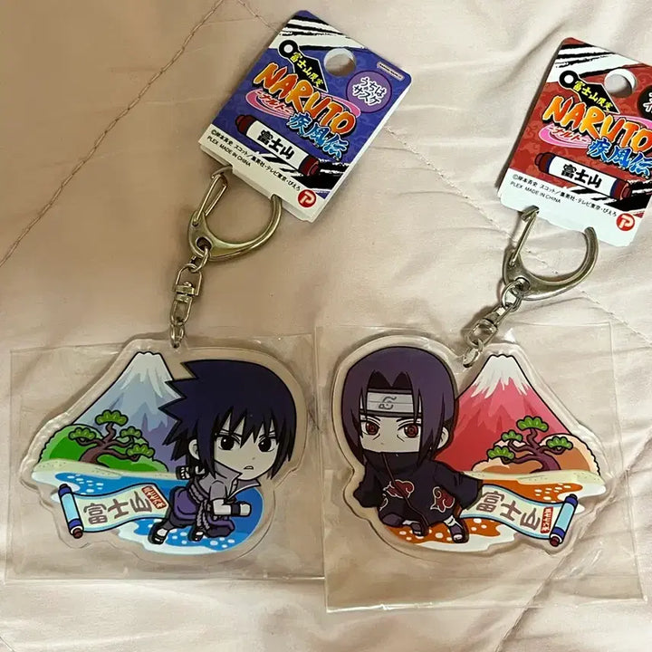 [BUNJANG] Naruto Itachi Sasuke Mt. Fuji Keychain Set / 나루토 이타치 사스케 후지산 키링