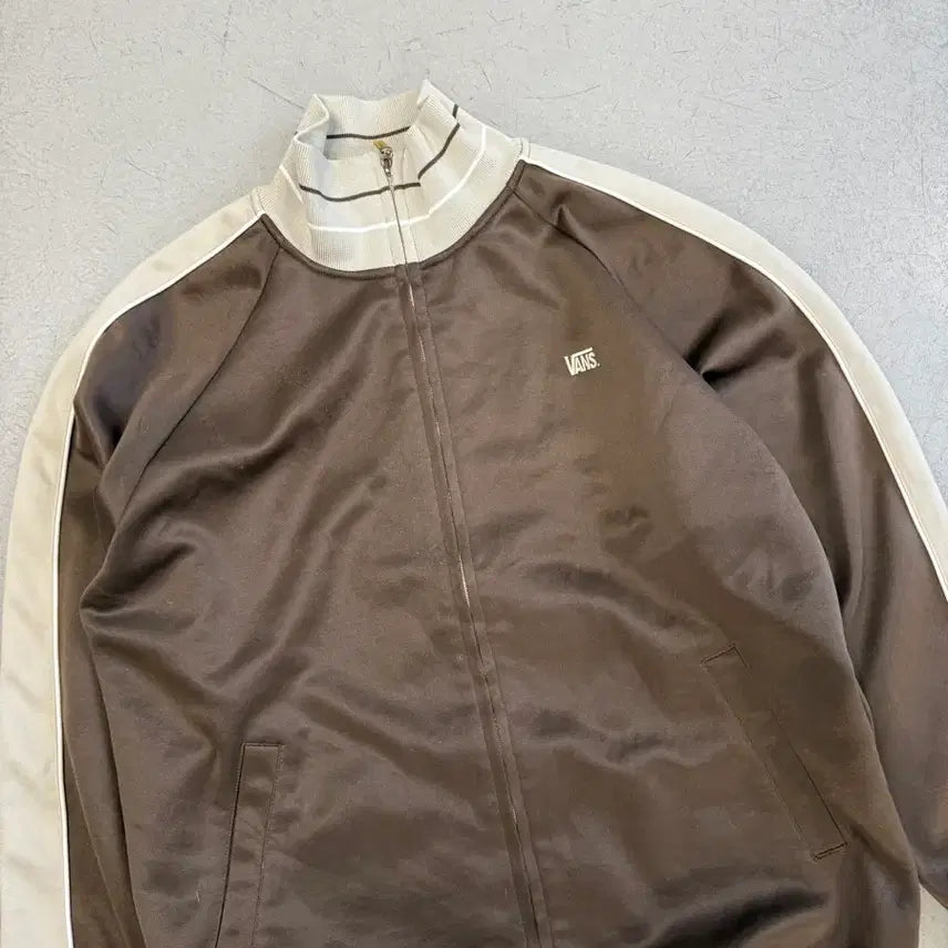 [BUNJANG] Vans Brown Track Jacket / Vans 반스 브라운 트랙 자켓