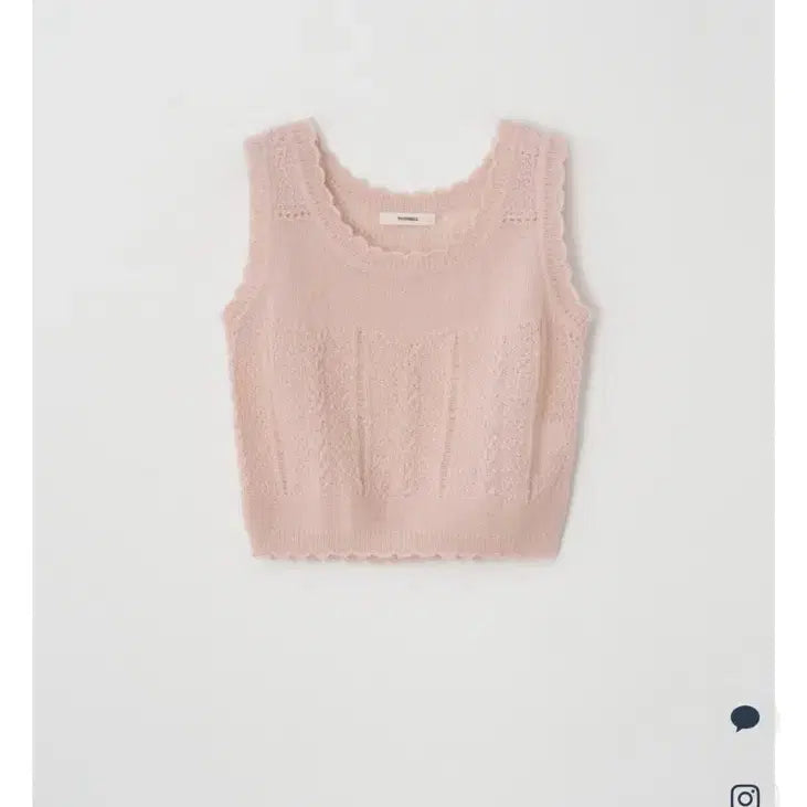 [BUNJANG] Yoonseul Shop Alpaca Knit Top - Pink Beige / (새상품) 윤슬샵 알파카 니트 탑 핑크베이지