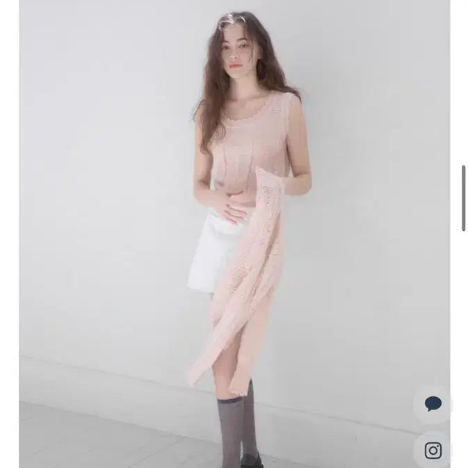[BUNJANG] Yoonseul Shop Alpaca Knit Top - Pink Beige / (새상품) 윤슬샵 알파카 니트 탑 핑크베이지
