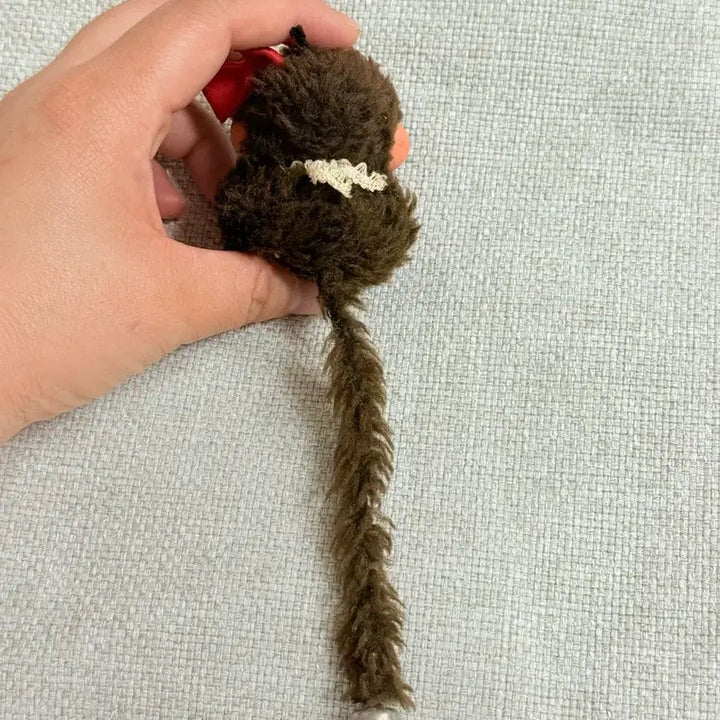 [BUNJANG] Vintage Monchhichi Doll with Red Ribbon / 빈티지 몬치치