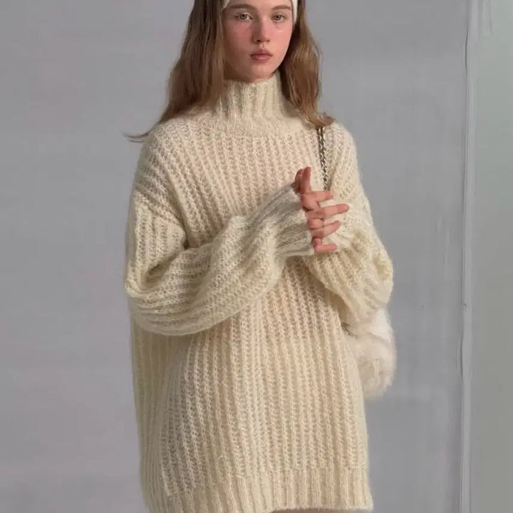 [BUNJANG] The Barnet Chunky Turtleneck Knit Sweater / 더바넷 청키 터틀넥 니트