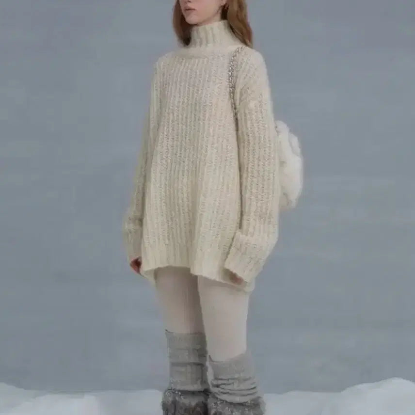 [BUNJANG] The Barnet Chunky Turtleneck Knit Sweater / 더바넷 청키 터틀넥 니트