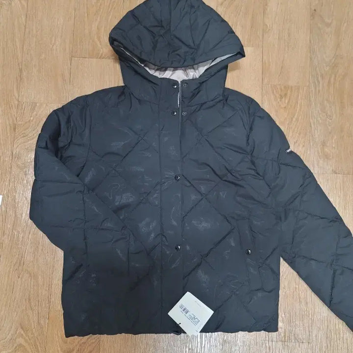 [BUNJANG] Calvin Klein Diamond Quilting Hooded Padded Jacket Black / CK 95 다이아 퀼팅 후드 패딩 블랙새상품