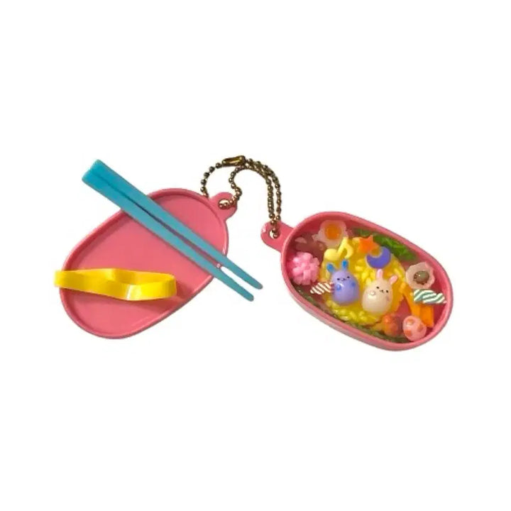 [BUNJANG] Okosama Miniature Lunchbox Keychain Gacha / 오코사마 미니어쳐 도시락 키링 가챠