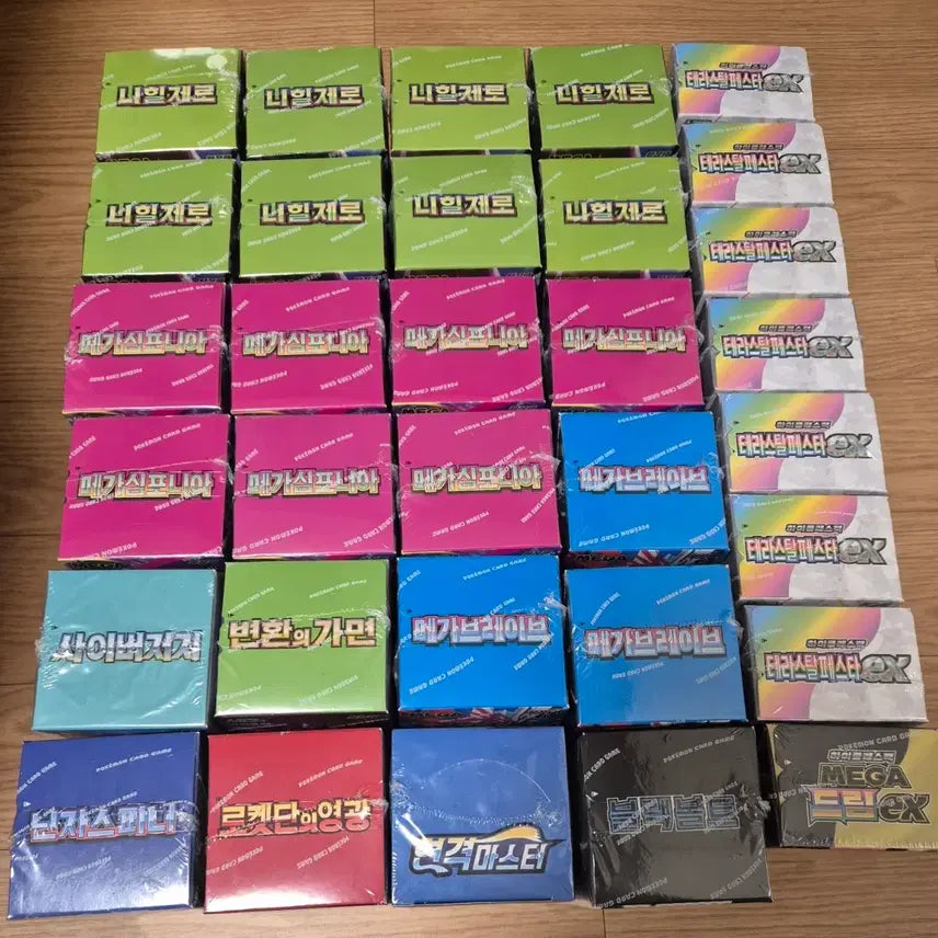 [BUNJANG] Sealed Pokemon Card Booster Boxes / 미개봉 포켓몬카드 포켓몬박스 다량 슈링크O