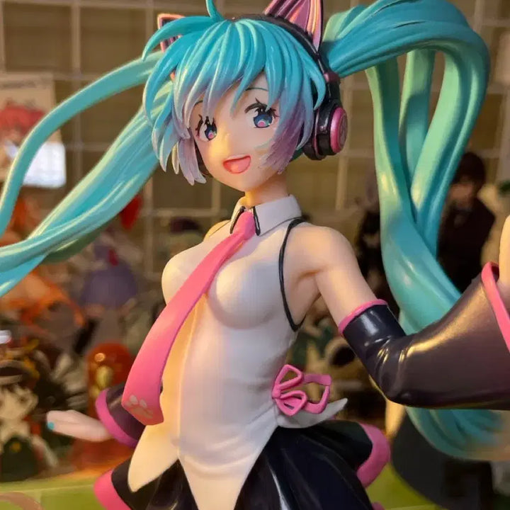 [BUNJANG] Hatsune Miku Taito Happy Cat Nekomimi Figure / 하츠네 미쿠 타이토 생일 해피캣 네코미미 미소녀 피규어