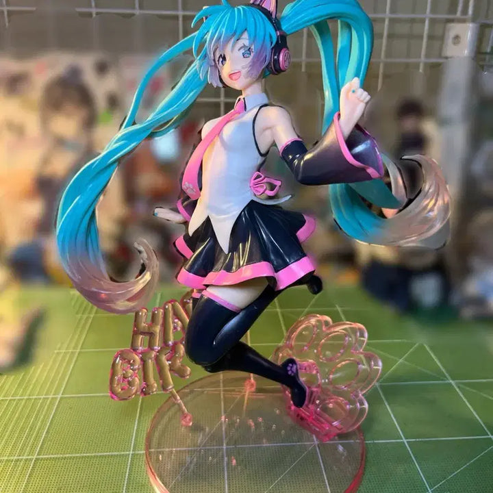 [BUNJANG] Hatsune Miku Taito Happy Cat Nekomimi Figure / 하츠네 미쿠 타이토 생일 해피캣 네코미미 미소녀 피규어