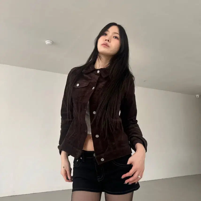 [BUNJANG] Brown Corduroy Jacket / 브라운 코듀로이 자켓