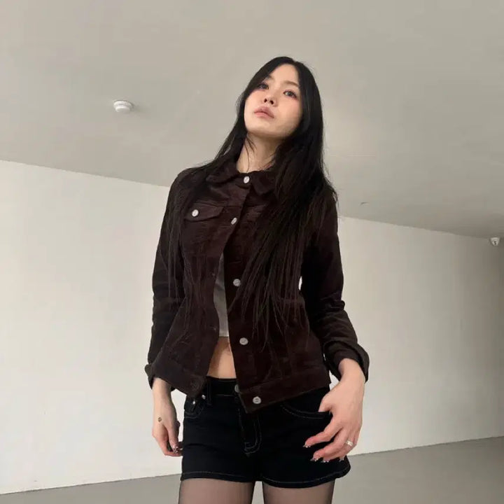 [BUNJANG] Brown Corduroy Jacket / 브라운 코듀로이 자켓