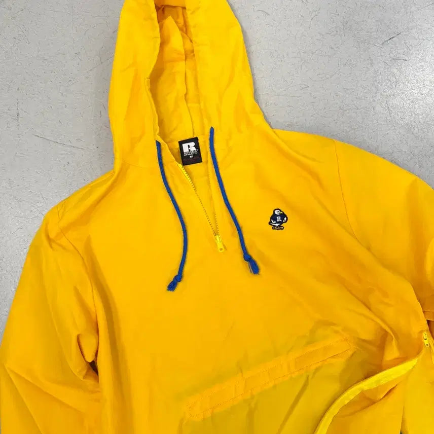 [BUNJANG] Russell Athletic Yellow Anorak Jacket / Russell Athletic 옐로우 아노락